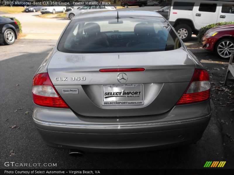 Pewter Metallic / Black 2006 Mercedes-Benz CLK 350 Coupe