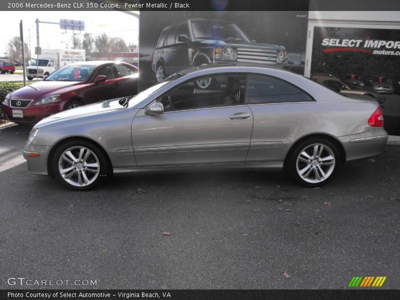 Pewter Metallic / Black 2006 Mercedes-Benz CLK 350 Coupe