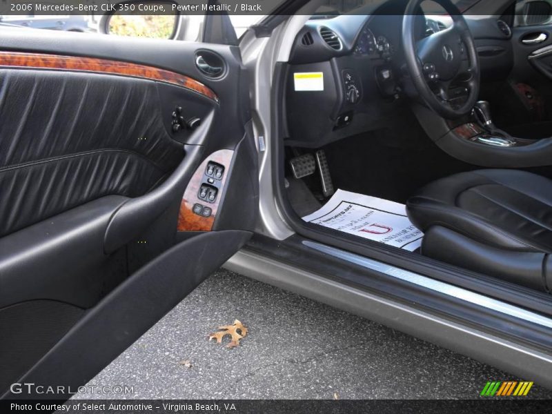Pewter Metallic / Black 2006 Mercedes-Benz CLK 350 Coupe