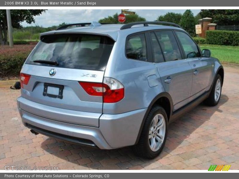 Blue Water Metallic / Sand Beige 2006 BMW X3 3.0i