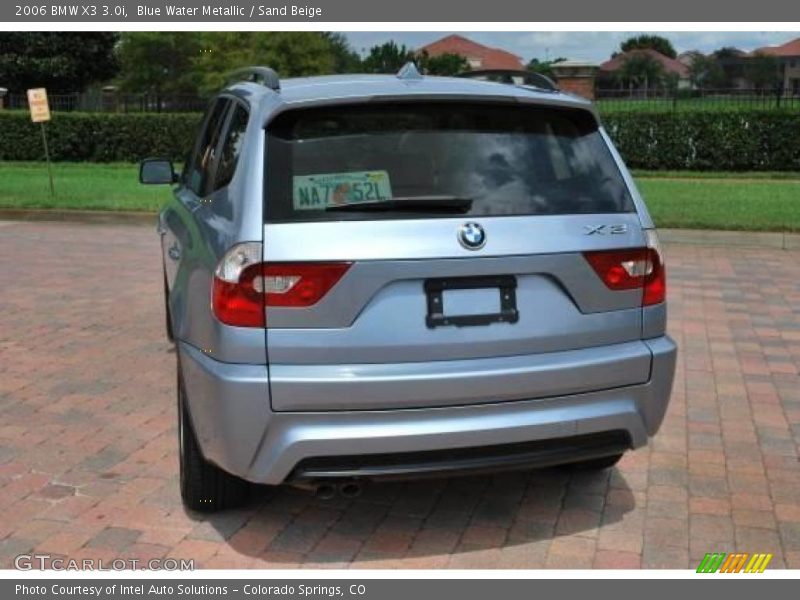 Blue Water Metallic / Sand Beige 2006 BMW X3 3.0i