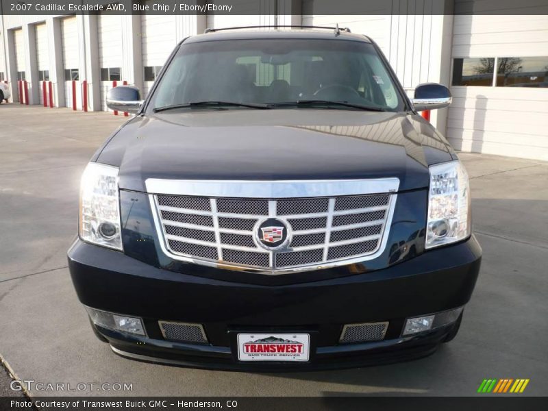 Blue Chip / Ebony/Ebony 2007 Cadillac Escalade AWD