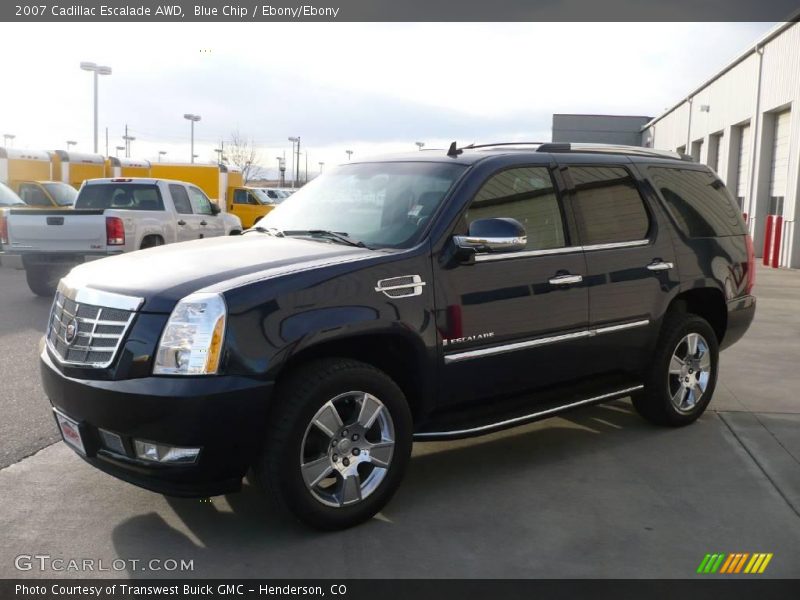 Blue Chip / Ebony/Ebony 2007 Cadillac Escalade AWD