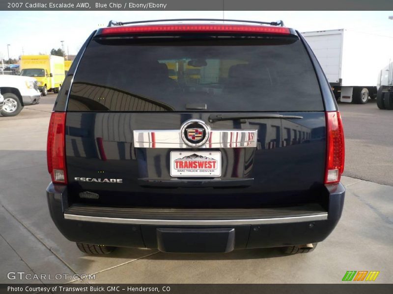 Blue Chip / Ebony/Ebony 2007 Cadillac Escalade AWD