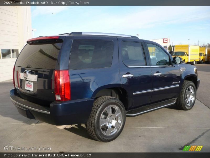 Blue Chip / Ebony/Ebony 2007 Cadillac Escalade AWD