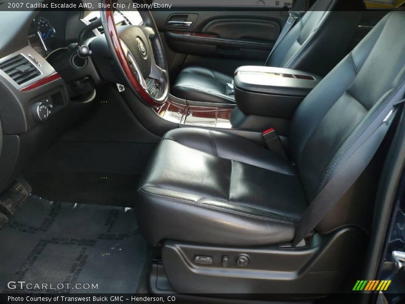 Blue Chip / Ebony/Ebony 2007 Cadillac Escalade AWD