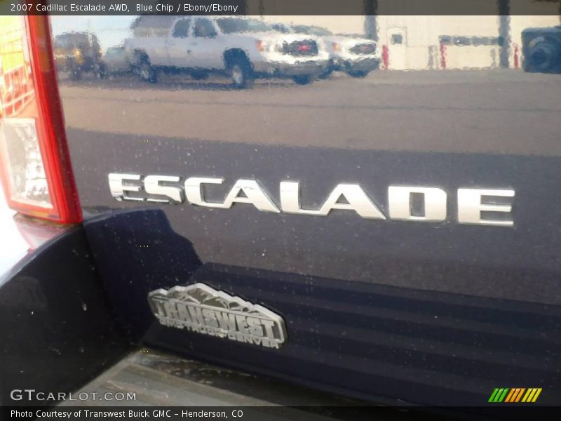 Blue Chip / Ebony/Ebony 2007 Cadillac Escalade AWD