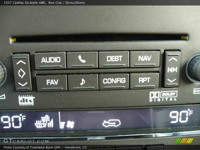 Blue Chip / Ebony/Ebony 2007 Cadillac Escalade AWD