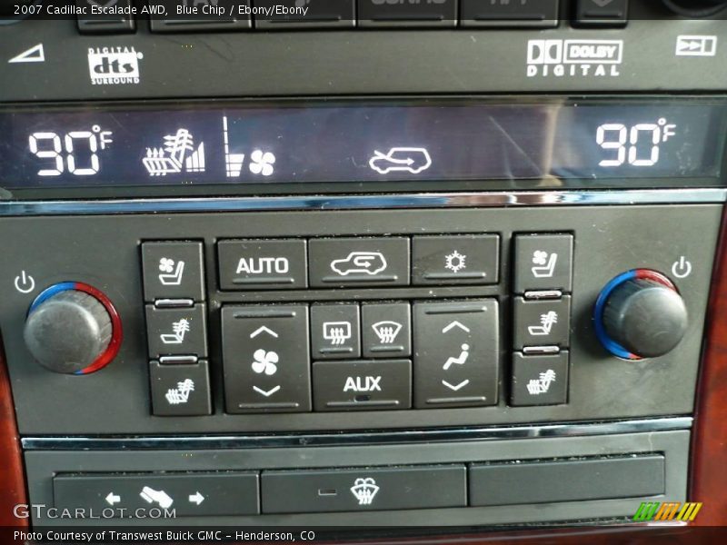 Blue Chip / Ebony/Ebony 2007 Cadillac Escalade AWD
