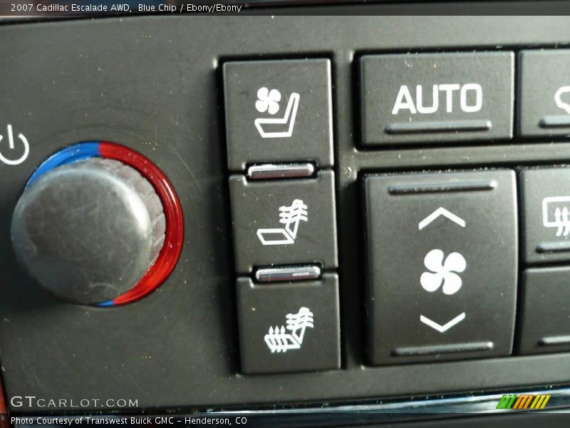 Blue Chip / Ebony/Ebony 2007 Cadillac Escalade AWD