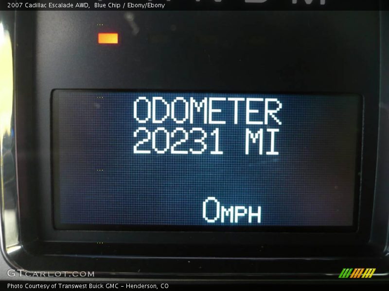 Blue Chip / Ebony/Ebony 2007 Cadillac Escalade AWD