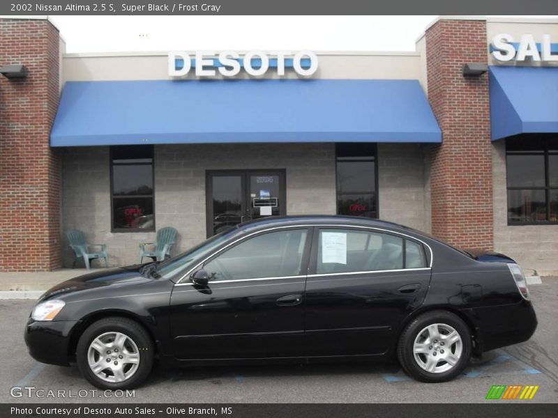 Super Black / Frost Gray 2002 Nissan Altima 2.5 S