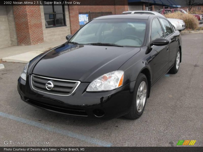 Super Black / Frost Gray 2002 Nissan Altima 2.5 S