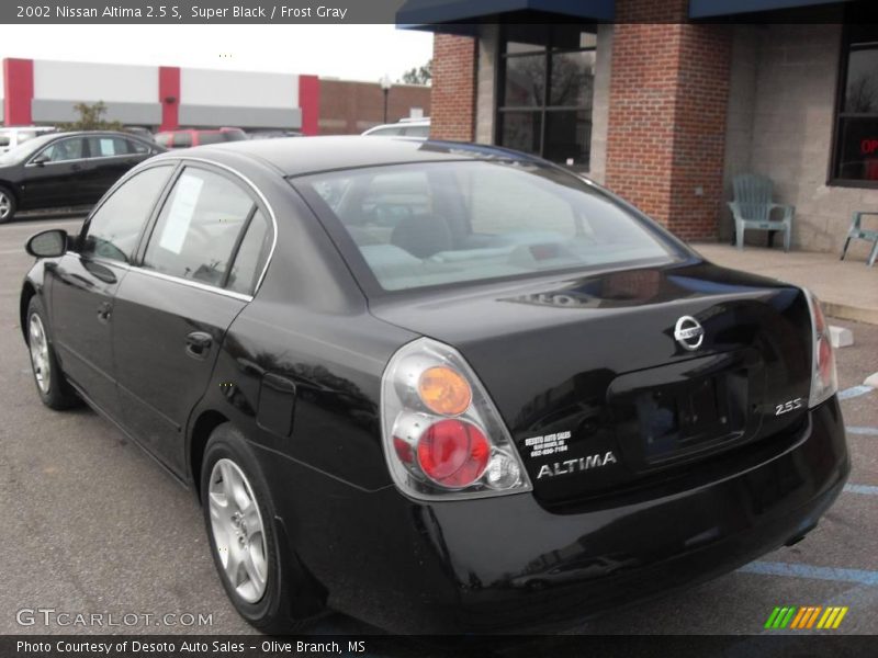 Super Black / Frost Gray 2002 Nissan Altima 2.5 S