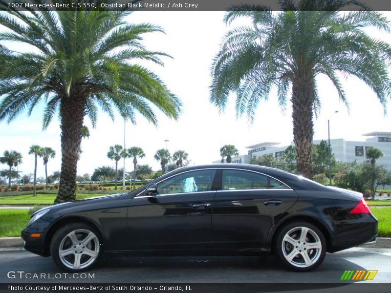 Obsidian Black Metallic / Ash Grey 2007 Mercedes-Benz CLS 550