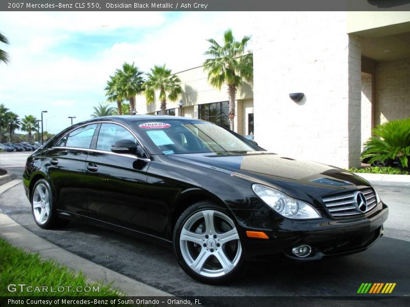 Obsidian Black Metallic / Ash Grey 2007 Mercedes-Benz CLS 550