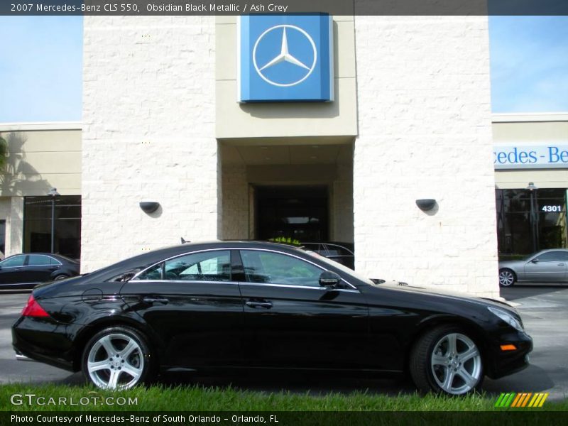 Obsidian Black Metallic / Ash Grey 2007 Mercedes-Benz CLS 550