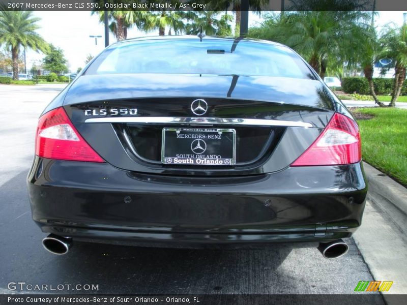 Obsidian Black Metallic / Ash Grey 2007 Mercedes-Benz CLS 550