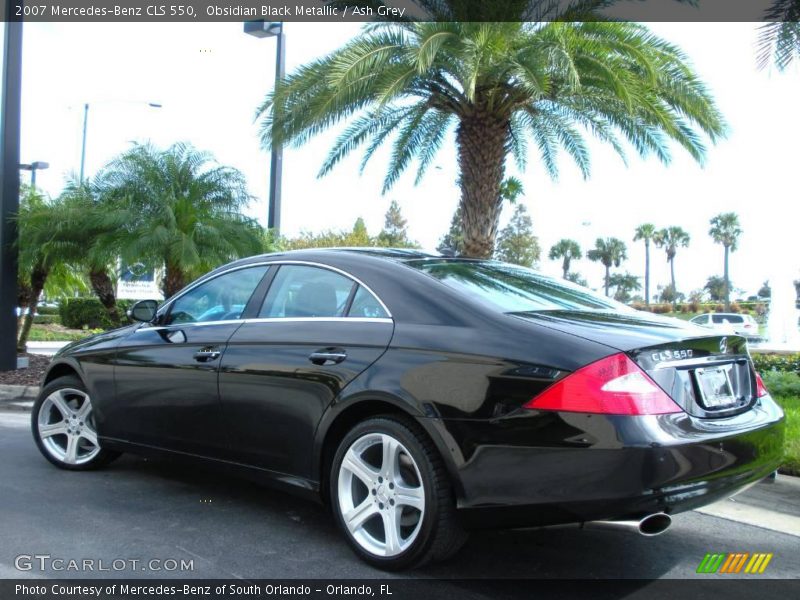 Obsidian Black Metallic / Ash Grey 2007 Mercedes-Benz CLS 550