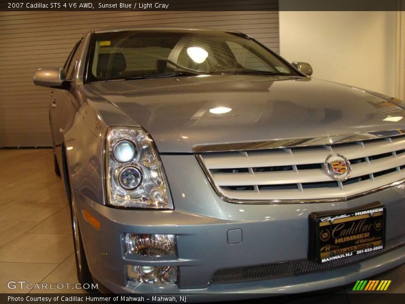 Sunset Blue / Light Gray 2007 Cadillac STS 4 V6 AWD