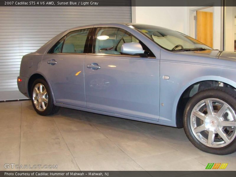 Sunset Blue / Light Gray 2007 Cadillac STS 4 V6 AWD