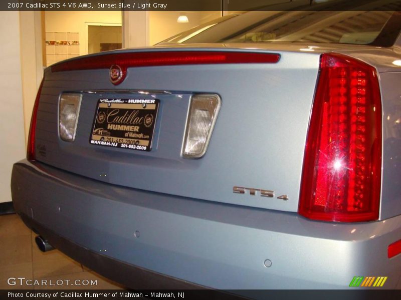 Sunset Blue / Light Gray 2007 Cadillac STS 4 V6 AWD