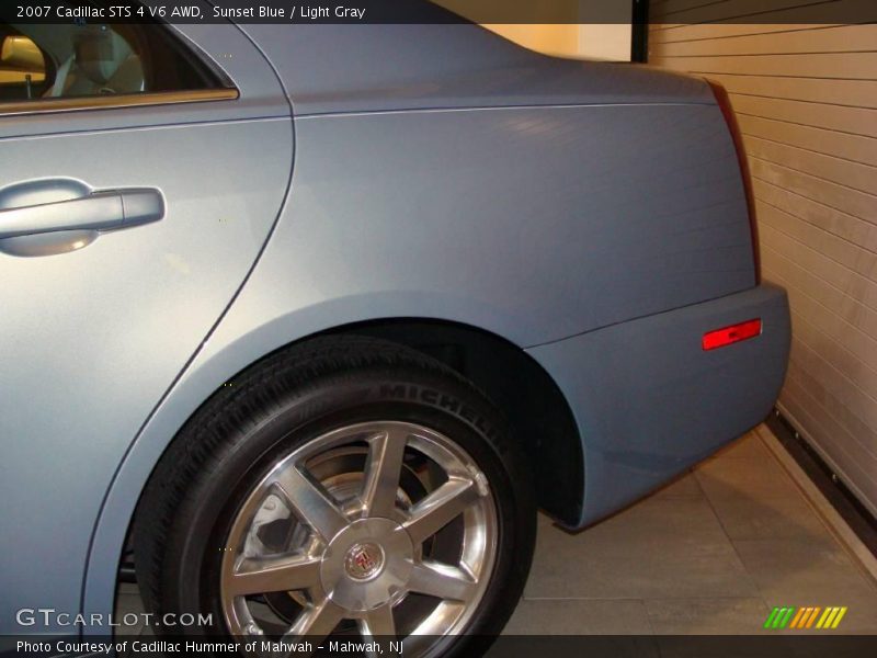 Sunset Blue / Light Gray 2007 Cadillac STS 4 V6 AWD