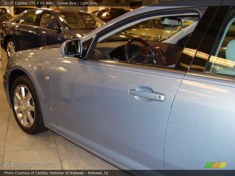 Sunset Blue / Light Gray 2007 Cadillac STS 4 V6 AWD