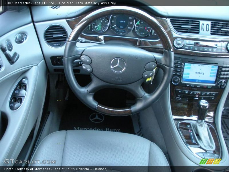 Obsidian Black Metallic / Ash Grey 2007 Mercedes-Benz CLS 550