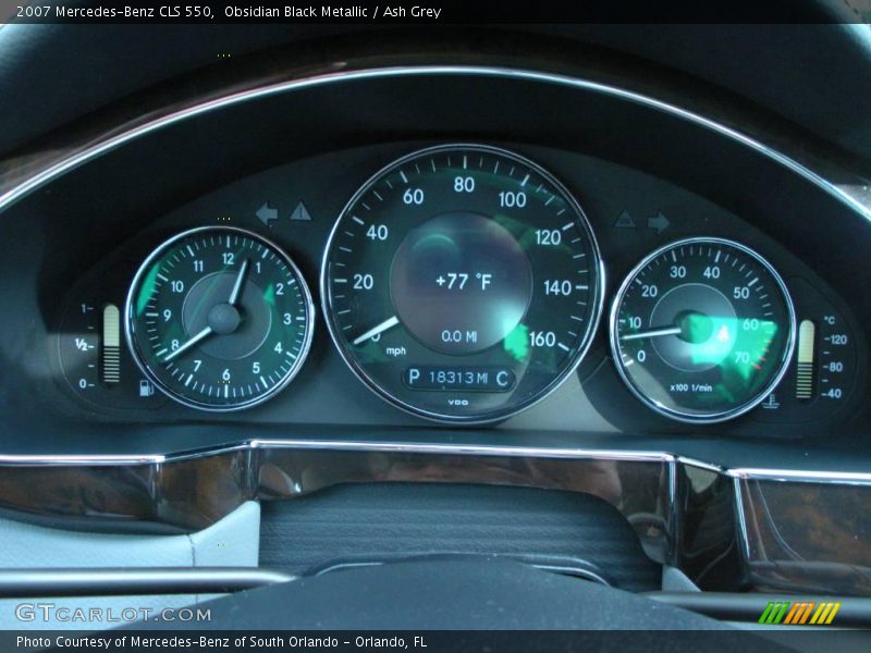 Obsidian Black Metallic / Ash Grey 2007 Mercedes-Benz CLS 550