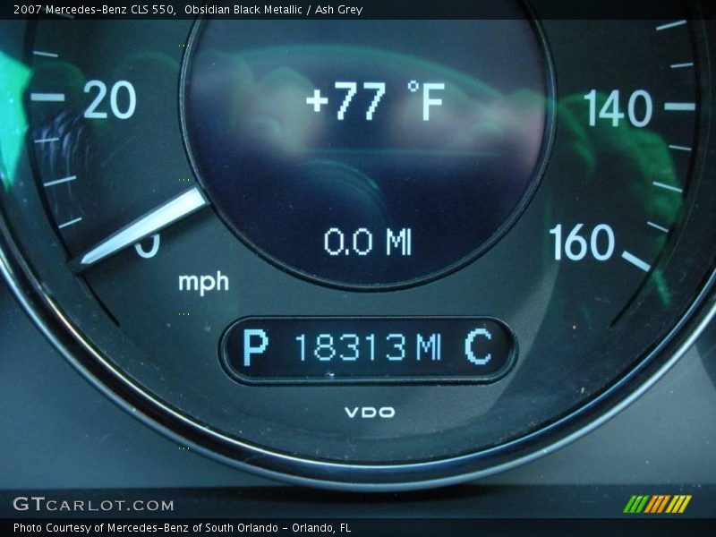 Obsidian Black Metallic / Ash Grey 2007 Mercedes-Benz CLS 550