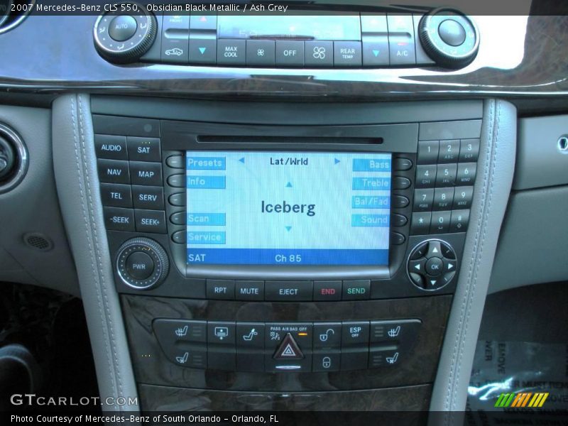 Obsidian Black Metallic / Ash Grey 2007 Mercedes-Benz CLS 550
