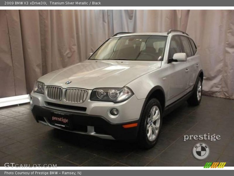 Titanium Silver Metallic / Black 2009 BMW X3 xDrive30i