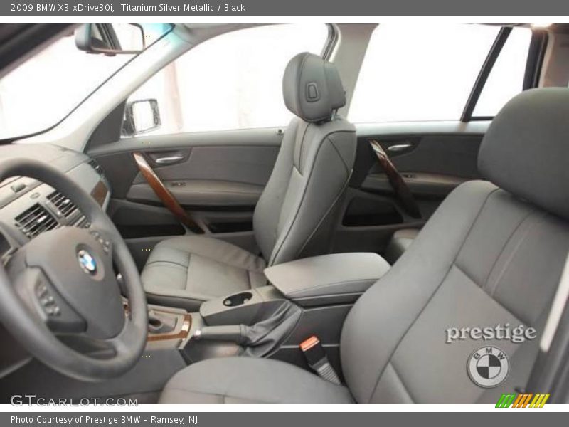 Titanium Silver Metallic / Black 2009 BMW X3 xDrive30i