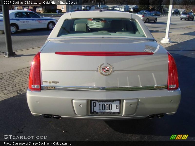 Gold Mist / Shale/Cocoa 2007 Cadillac DTS Luxury