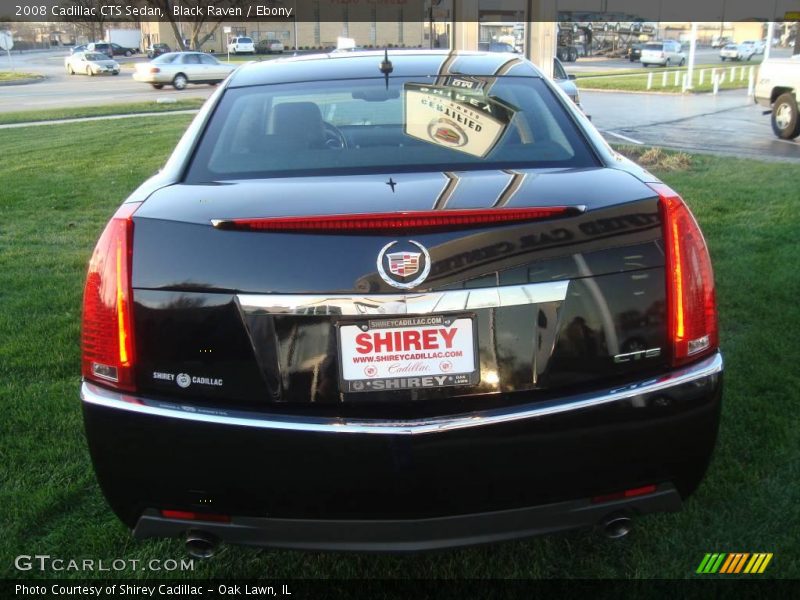 Black Raven / Ebony 2008 Cadillac CTS Sedan
