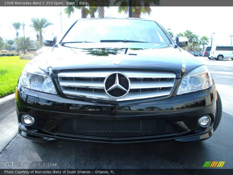 Black / Black 2008 Mercedes-Benz C 350 Sport