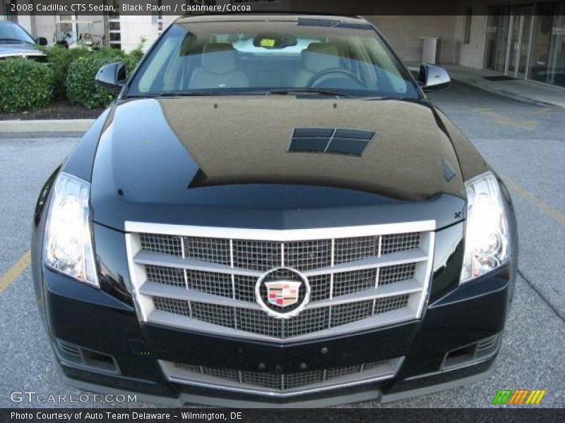 Black Raven / Cashmere/Cocoa 2008 Cadillac CTS Sedan