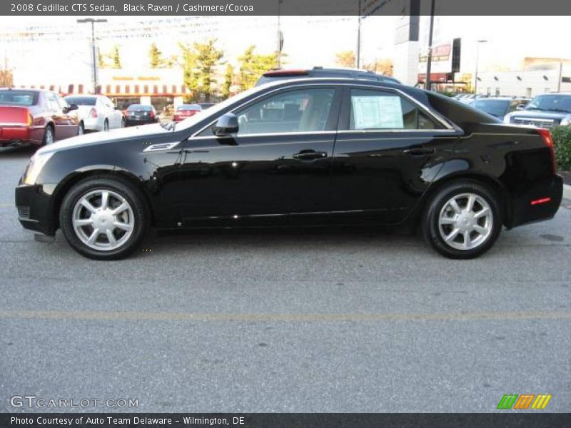 Black Raven / Cashmere/Cocoa 2008 Cadillac CTS Sedan
