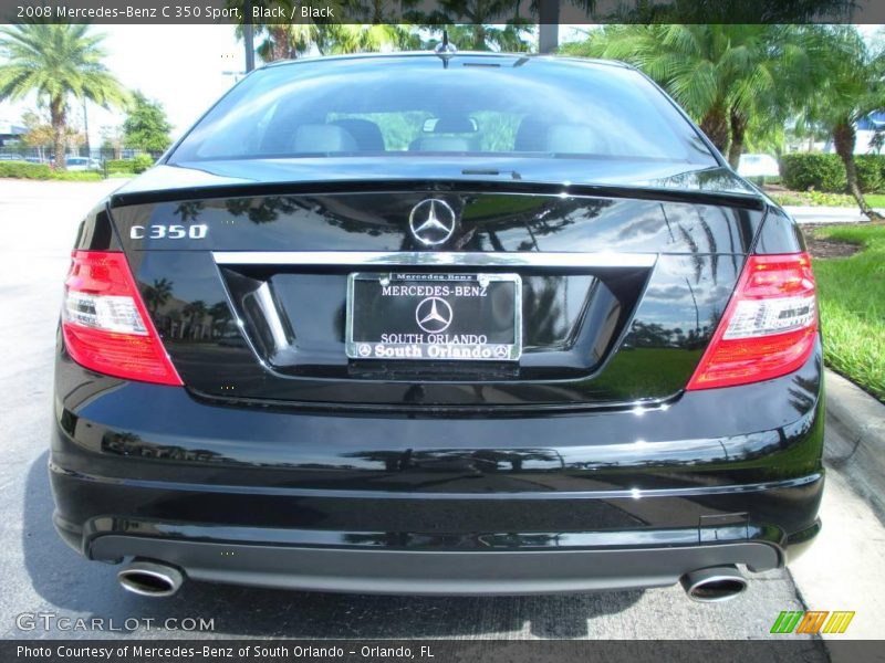Black / Black 2008 Mercedes-Benz C 350 Sport
