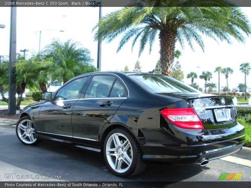 Black / Black 2008 Mercedes-Benz C 350 Sport