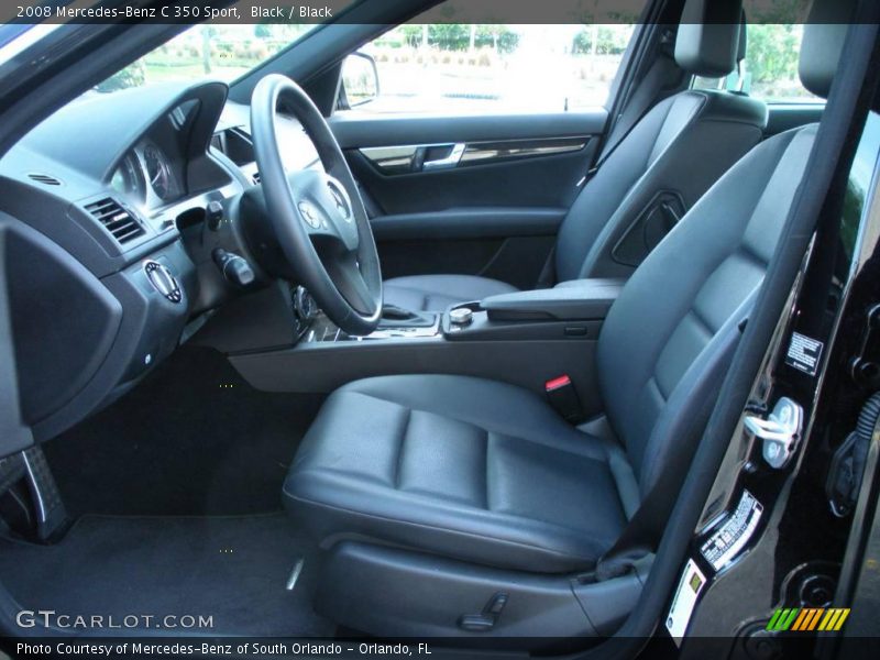 Black / Black 2008 Mercedes-Benz C 350 Sport