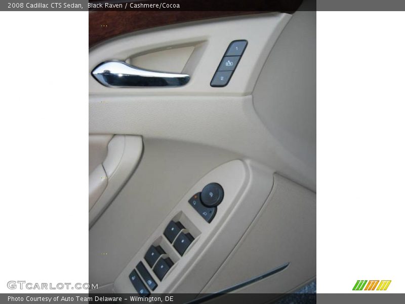 Black Raven / Cashmere/Cocoa 2008 Cadillac CTS Sedan