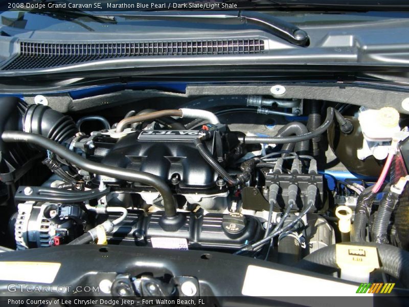 Marathon Blue Pearl / Dark Slate/Light Shale 2008 Dodge Grand Caravan SE