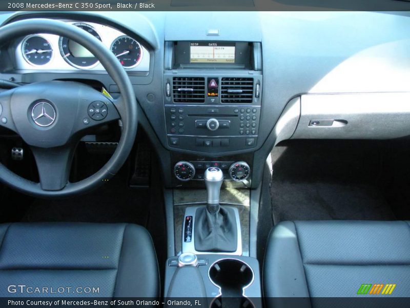 Black / Black 2008 Mercedes-Benz C 350 Sport