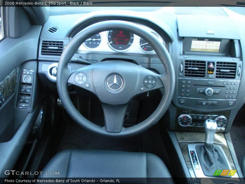 Black / Black 2008 Mercedes-Benz C 350 Sport