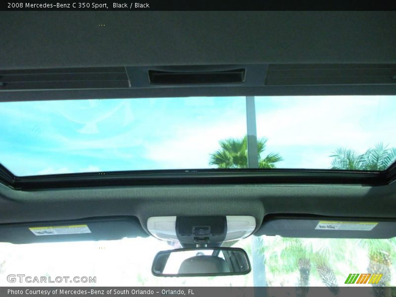 Black / Black 2008 Mercedes-Benz C 350 Sport