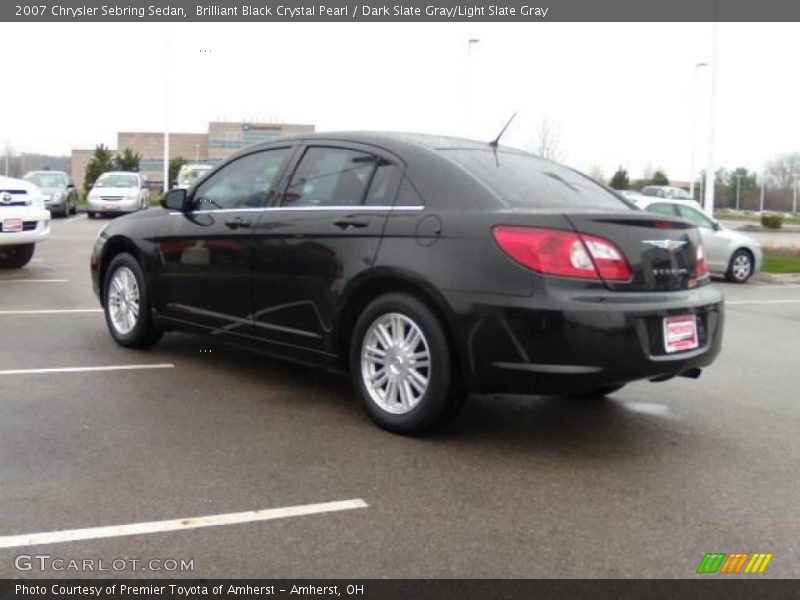 Brilliant Black Crystal Pearl / Dark Slate Gray/Light Slate Gray 2007 Chrysler Sebring Sedan