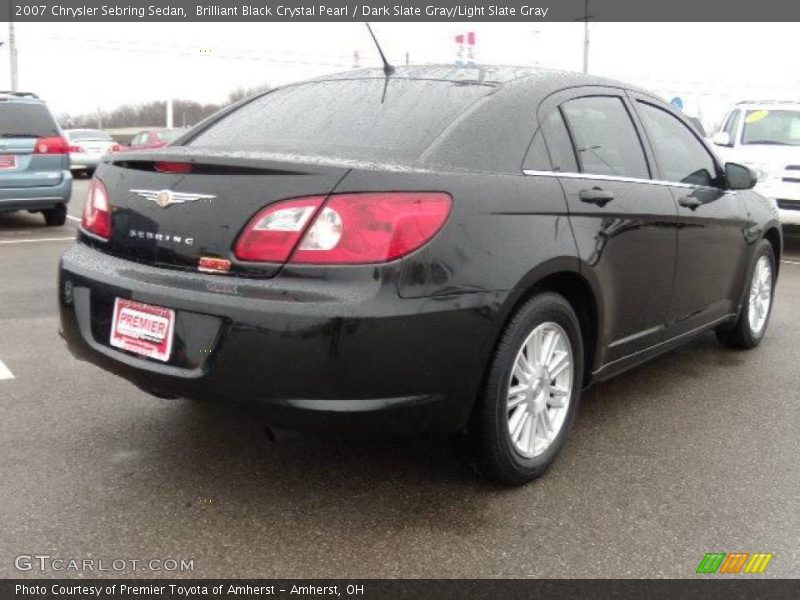 Brilliant Black Crystal Pearl / Dark Slate Gray/Light Slate Gray 2007 Chrysler Sebring Sedan