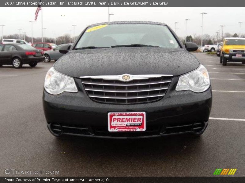 Brilliant Black Crystal Pearl / Dark Slate Gray/Light Slate Gray 2007 Chrysler Sebring Sedan